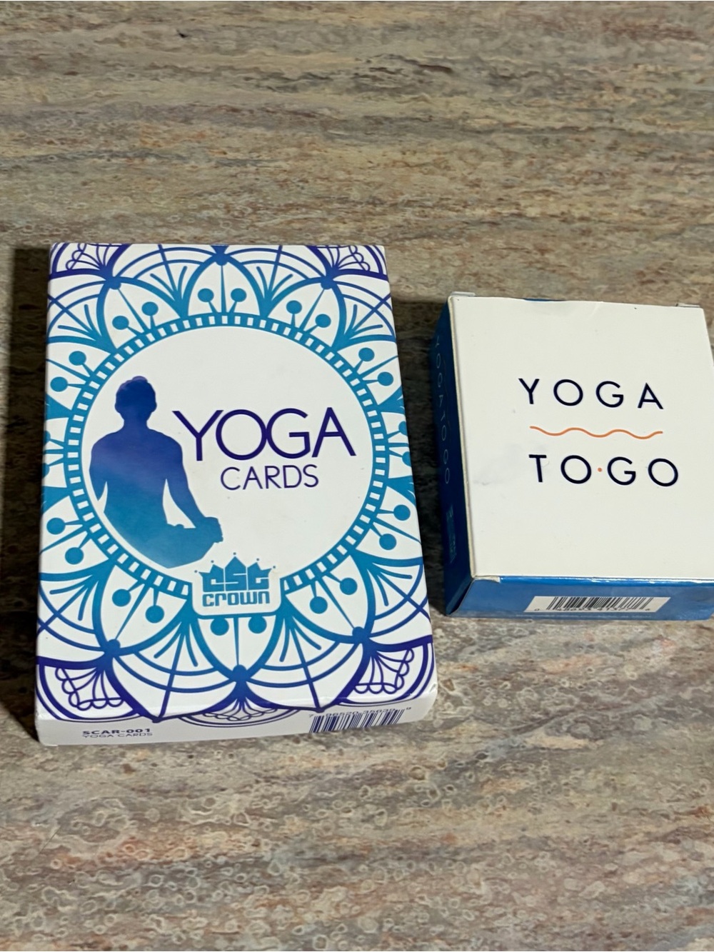 Yoga Cards 63-Card Deck by Crown & Yoga to go 25 cards and book with yoga strap